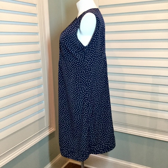 ✨Sold✨ Gap Maternity Navy Polka Dot Dress, XXL - Picture 3 of 8